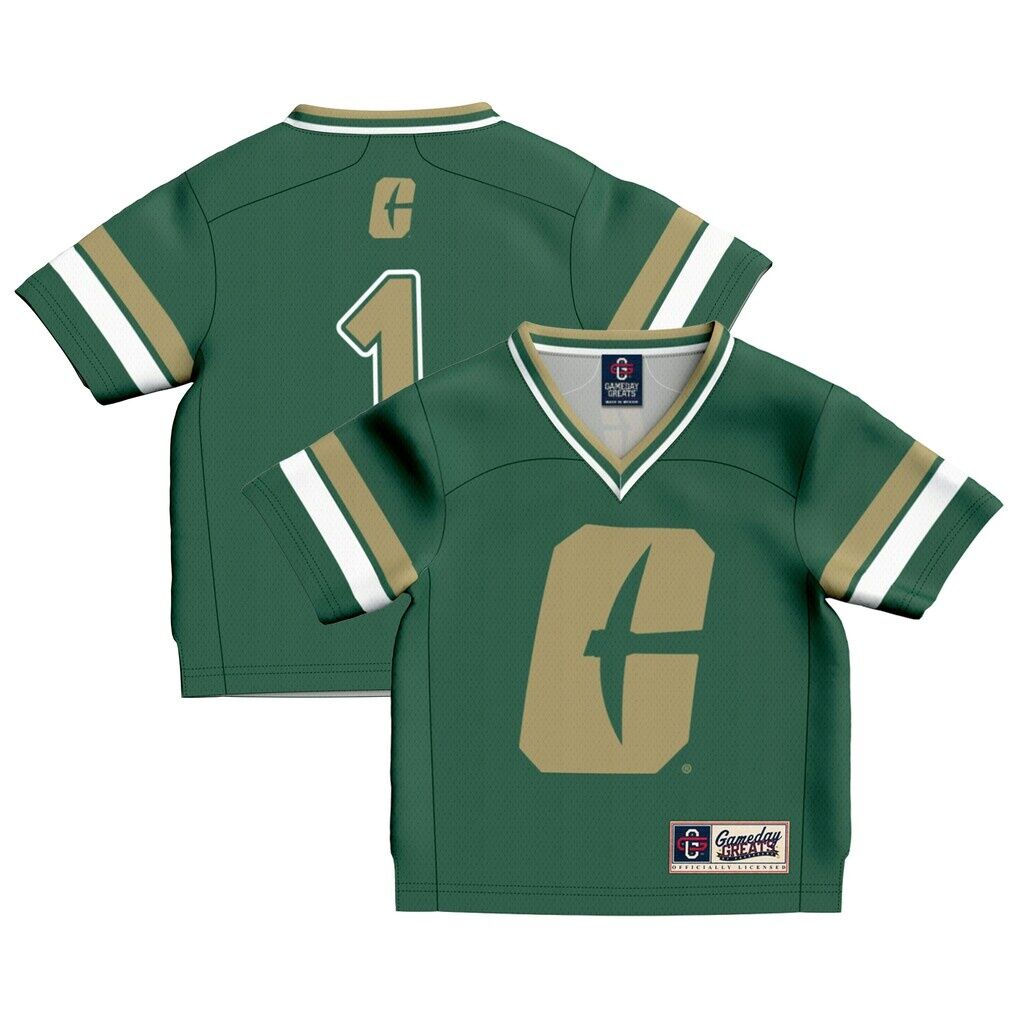 #1 Charlotte 49ers GameDay Greats Toddler Collegiate Football Fashion Jersey