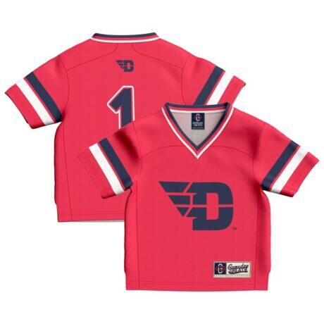 #1 Dayton Flyers GameDay Greats Toddler Collegiate Football Fashion Jersey - Red - Front View