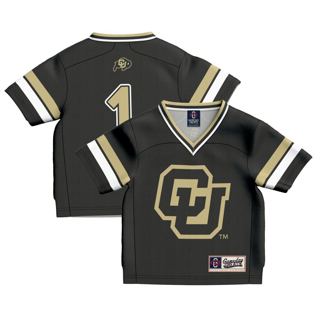 #1 Colorado Buffaloes GameDay Greats Toddler Collegiate Football Fashion Jersey