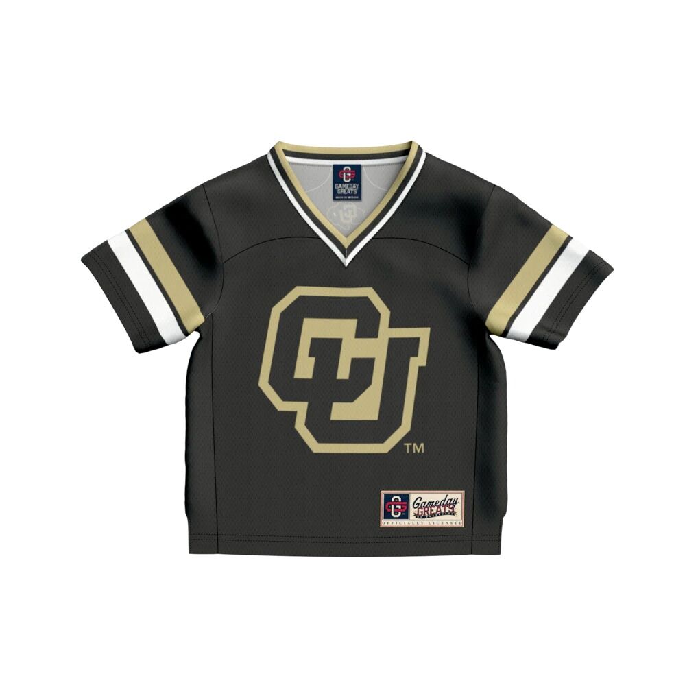 #1 Colorado Buffaloes GameDay Greats Toddler Collegiate Football Fashion Jersey
