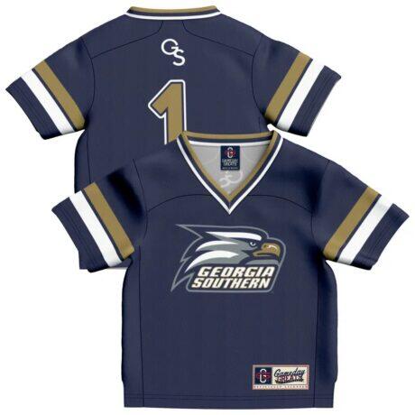 #1 Georgia Southern Eagles GameDay Greats Infant Collegiate Football Fashion Jersey - Blue - Front View