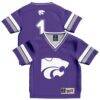 #1 Kansas State Wildcats GameDay Greats Infant Collegiate Football Fashion Jersey - Purple - Front View