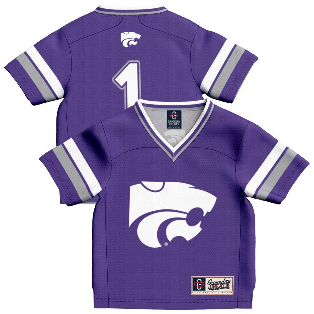 #1 Kansas State Wildcats GameDay Greats Infant Collegiate Football Fashion Jersey