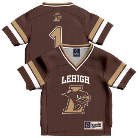 #1 Lehigh Mountain Hawks GameDay Greats Infant Collegiate Football Fashion Jersey - Brown - Front View