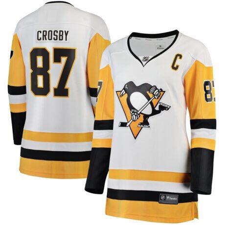 Sidney Crosby Pittsburgh Penguins Fashion7 Women's Breakaway Jersey - White - Front View