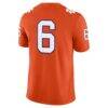 Tyler Brown Clemson Tigers Nike NIL Football Game Jersey - Orange - Detail View