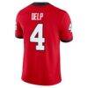 Oscar Delp Georgia Bulldogs Nike NIL Football Game Jersey - Red - Detail View