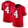Oscar Delp Georgia Bulldogs Nike NIL Football Game Jersey - Red - Front View