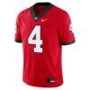 Oscar Delp Georgia Bulldogs Nike NIL Football Game Jersey - Red - Side View