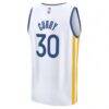 Stephen Curry Golden State Warriors Fashion7 Fast Break Replica Player Jersey - White - Detail View