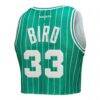 Larry Bird Boston Celtics Mitchell & Ness x DANNIJO Women's Fashion Cropped Basketball Jersey - - Detail View
