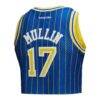 Chris Mullin Golden State Warriors Mitchell & Ness x DANNIJO Women's Fashion Cropped Basketball Jersey - - Detail View