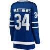 Auston Matthews Toronto Maple Leafs Fashion7 Women's Captain Patch Home Breakaway Player Jersey - Blue - Detail View