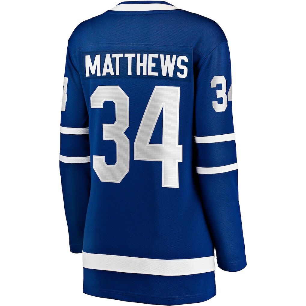Auston Matthews Toronto Maple Leafs Fashion7 Women's Captain Patch Home Breakaway Player Jersey