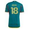 Marco Reus LA Galaxy adidas 2024 LA Kit Authentic Player Jersey - Green - Detail View