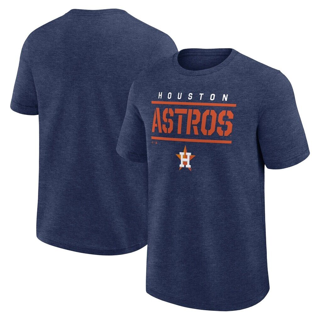 Houston Astros Logo Athletic Top Notch T-Shirt – Heather Navy