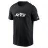 New York Jets Nike Primetime Logo Essential T-Shirt - Black - Side View