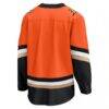Anaheim Ducks Fashion7 Home Breakaway Jersey - Orange - Detail View
