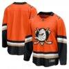 Anaheim Ducks Fashion7 Home Breakaway Jersey - Orange - Front View