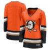 Anaheim Ducks Fashion7 Women's Home Breakaway Jersey - Orange - Front View
