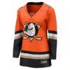 Anaheim Ducks Fashion7 Women's Home Breakaway Jersey - Orange - Side View