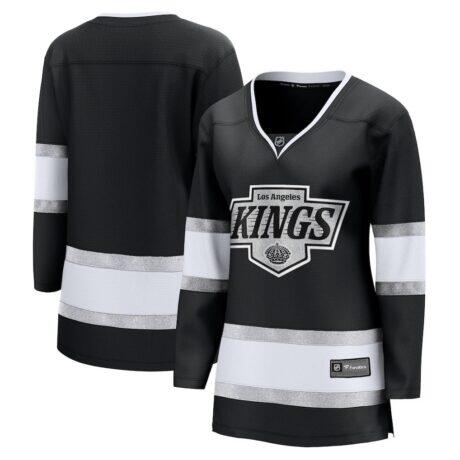 Los Angeles Kings Fashion7 Women's Home Breakaway Jersey - Black - Front View