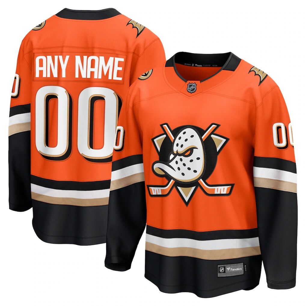 Anaheim Ducks Fashion7 Home Breakaway Custom Jersey
