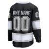 Los Angeles Kings Fashion7 Home Breakaway Custom Jersey - Black - Detail View