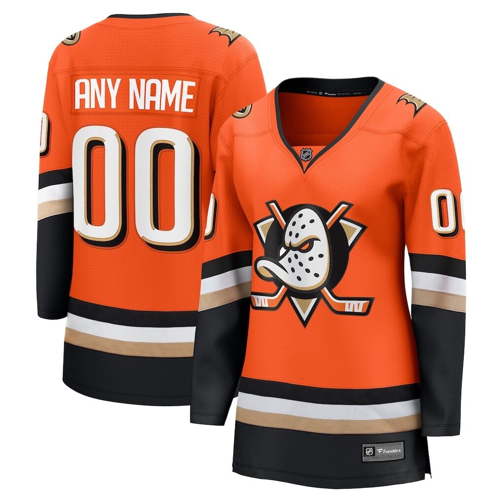 Anaheim Ducks Fashion7 Women's Home Breakaway Custom Jersey