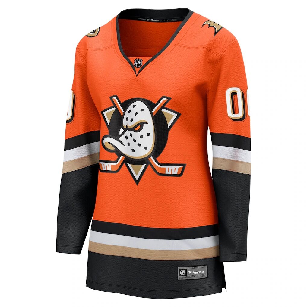 Anaheim Ducks Fashion7 Women's Home Breakaway Custom Jersey