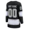 Los Angeles Kings Fashion7 Women's Home Breakaway Custom Jersey - Black - Detail View