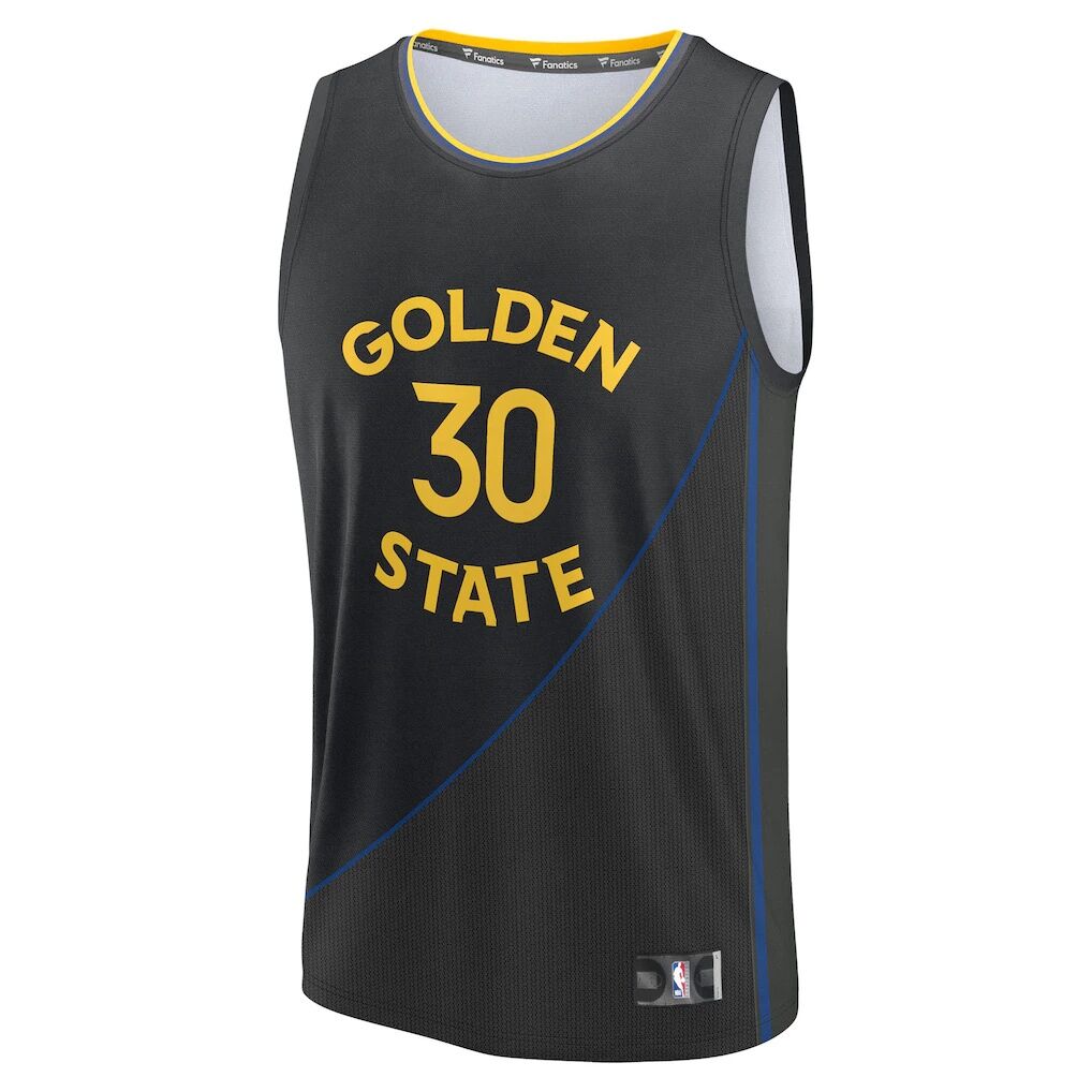 Stephen Curry Golden State Warriors Fashion7 Fast Break Replica Player Jersey – Statement Edition