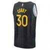 Stephen Curry Golden State Warriors Fashion7 Youth Fast Break Replica Player Jersey - Black - Detail View