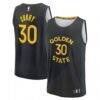 Stephen Curry Golden State Warriors Fashion7 Youth Fast Break Replica Player Jersey - Black - Front View