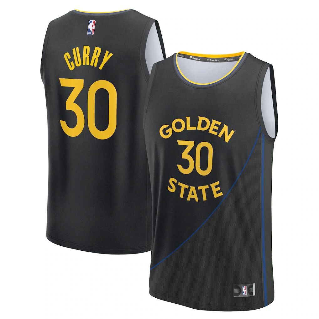 Stephen Curry Golden State Warriors Fashion7 Youth Fast Break Replica Player Jersey – Statement Edition