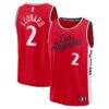 Kawhi Leonard LA Clippers Fashion7 Fast Break Replica Player Jersey - Red - Front View