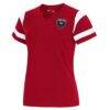 D.C. United Antigua Women's Encounter Notch Neck T-Shirt - Red - Front View