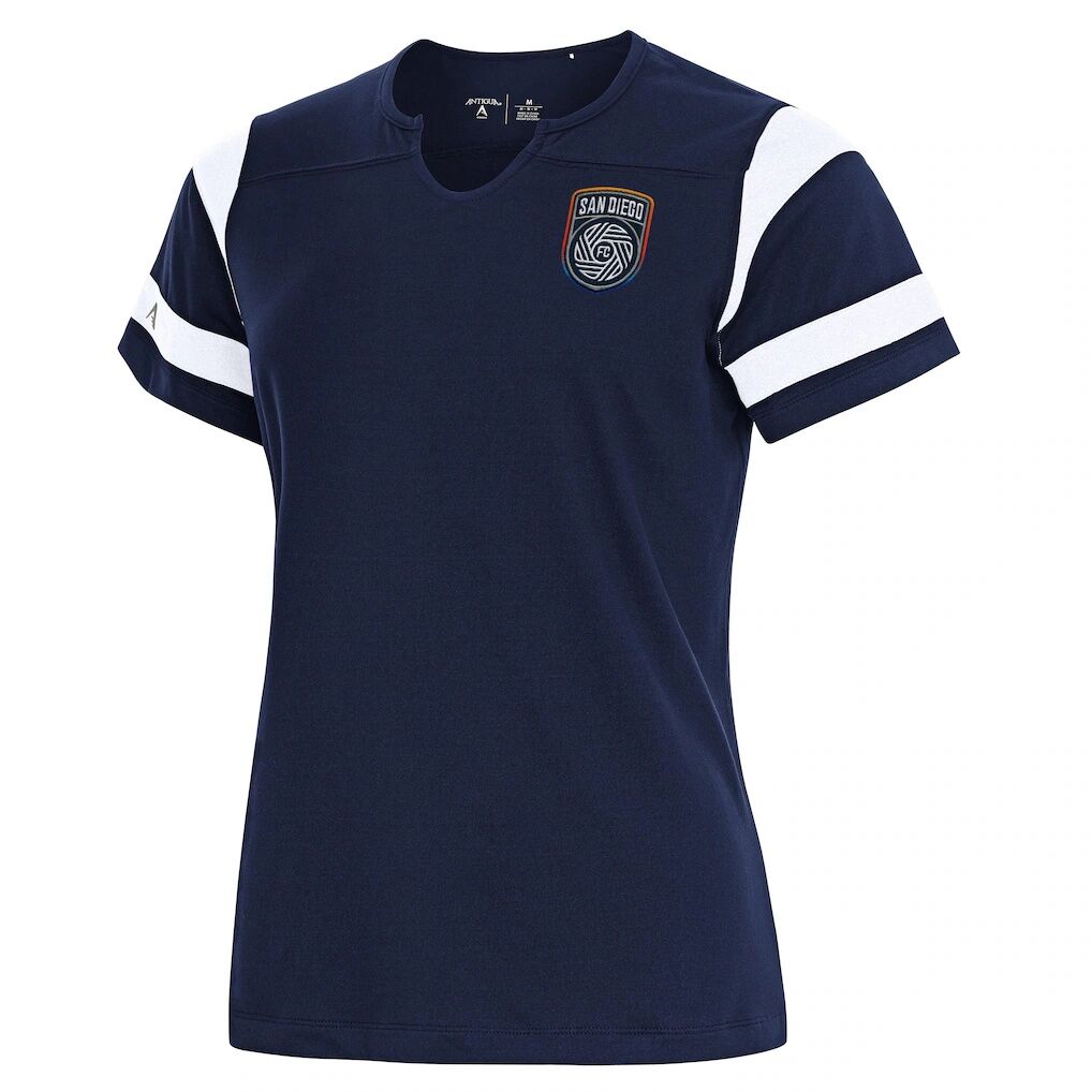 San Diego FC Antigua Women's Encounter Notch Neck T-Shirt