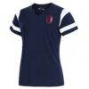 St. Louis City SC Antigua Women's Encounter Notch Neck T-Shirt - Navy - Front View