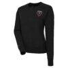 D.C. United Antigua Women's Forward Fleece Pullover Sweatshirt - Black - Front View