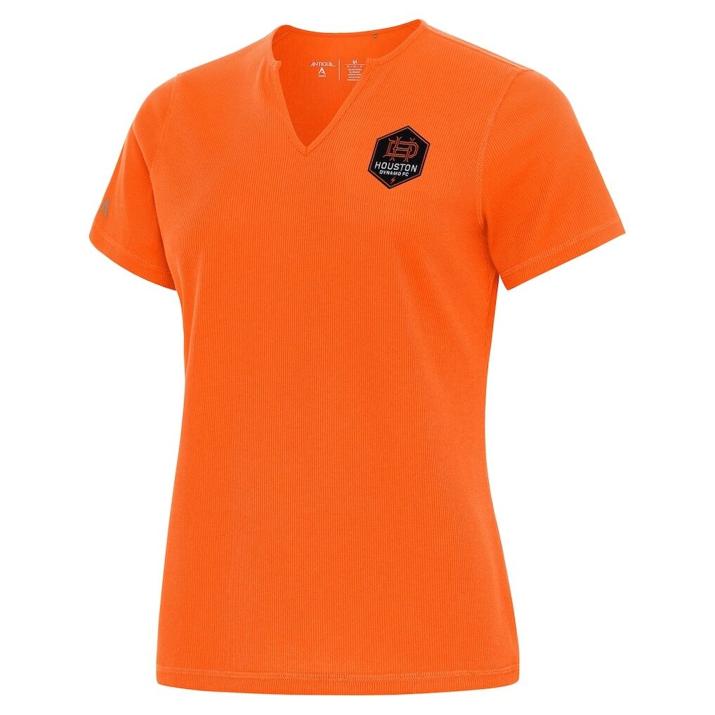 Houston Dynamo FC Antigua Women's Traveler Notch Neck T-Shirt