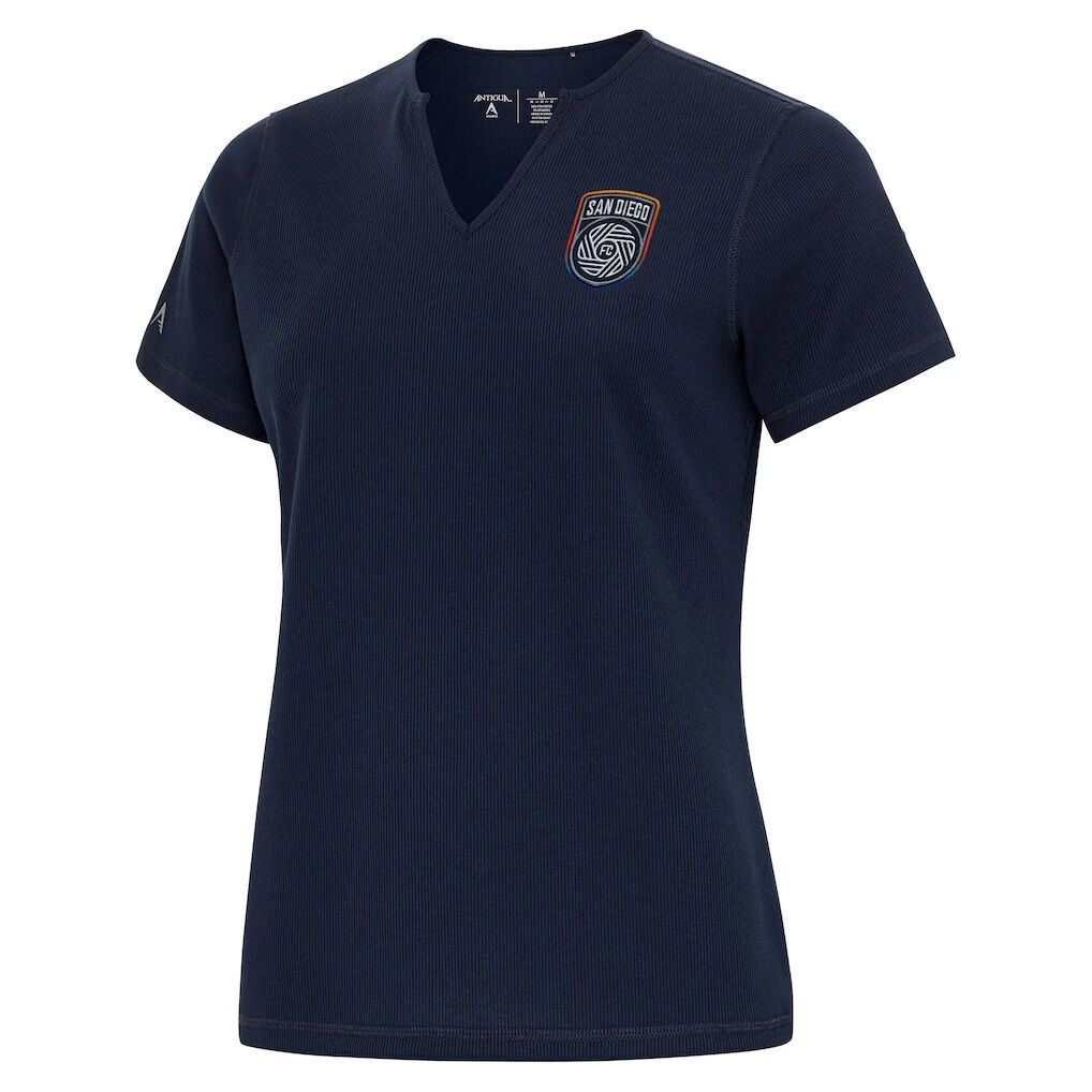 San Diego FC Antigua Women's Traveler Notch Neck T-Shirt
