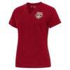 New York Red Bulls Antigua Women's Traveler Notch Neck T-Shirt - Red - Front View