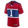 Malik Nabers New York Giants Nike Alternate Game Jersey - Red - Alt1