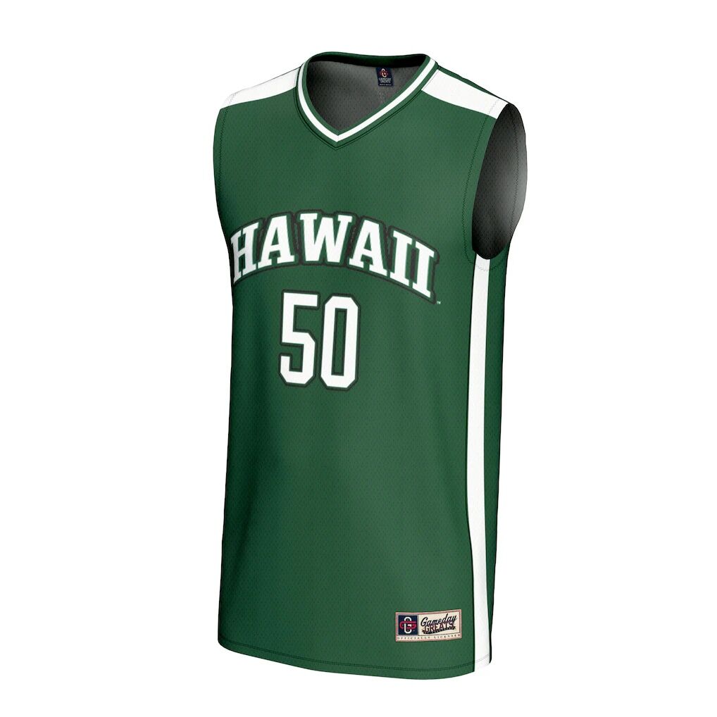 #50 Hawaii Rainbow Warriors GameDay Greats Unisex Lightweight Collegiate Basketball Fashion Jersey