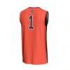 #1 Illinois Fighting Illini GameDay Greats Unisex Lightweight Collegiate Basketball Fashion Jersey - Orange - Detail View