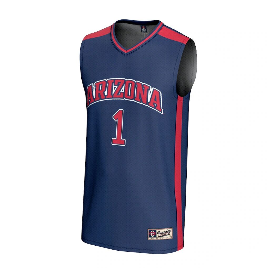 #1 Arizona Wildcats GameDay Greats Unisex Lightweight Collegiate Basketball Fashion Jersey