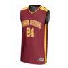 #24 Iowa State Cyclones GameDay Greats Unisex Lightweight Collegiate Basketball Fashion Jersey - - Side View