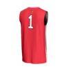 #1 Illinois State Redbirds GameDay Greats Unisex Lightweight Collegiate Basketball Fashion Jersey - Red - Detail View