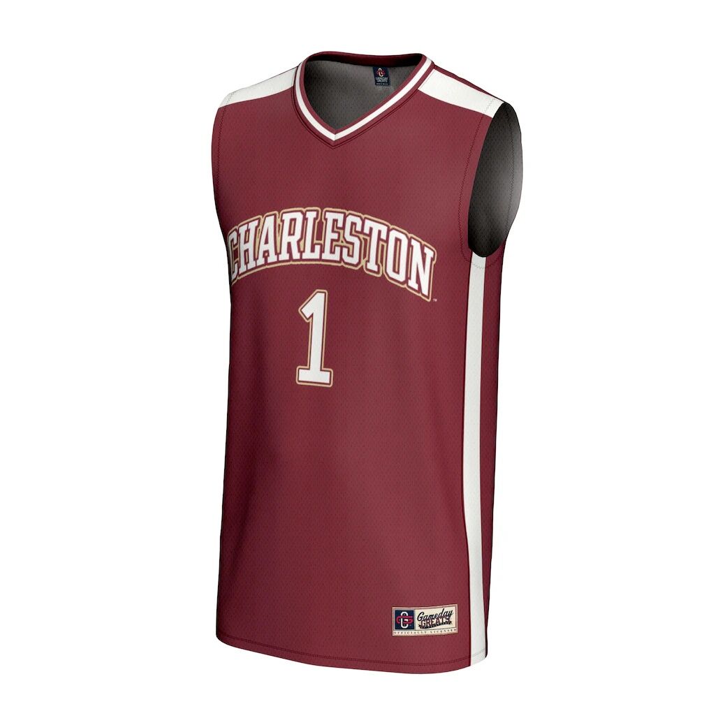 #1 Charleston Cougars GameDay Greats Youth Lightweight Collegiate Basketball Fashion Jersey - Maroon